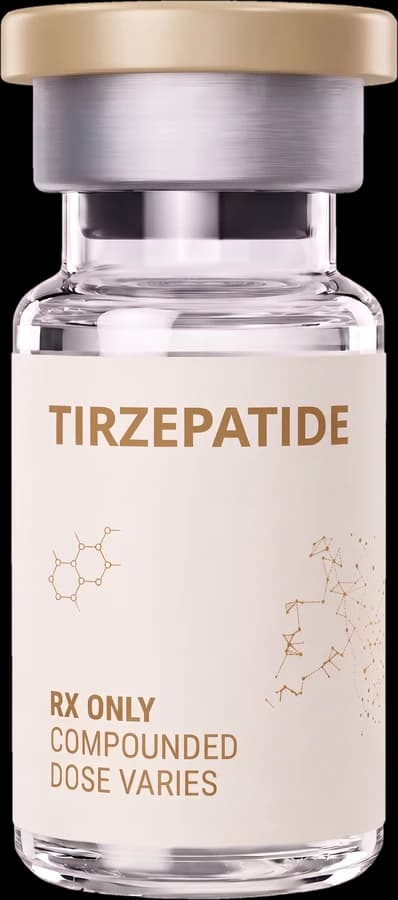 Compounded Tirzepatide + B6 vial